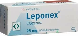Leponex 25 mg, 50 tablets