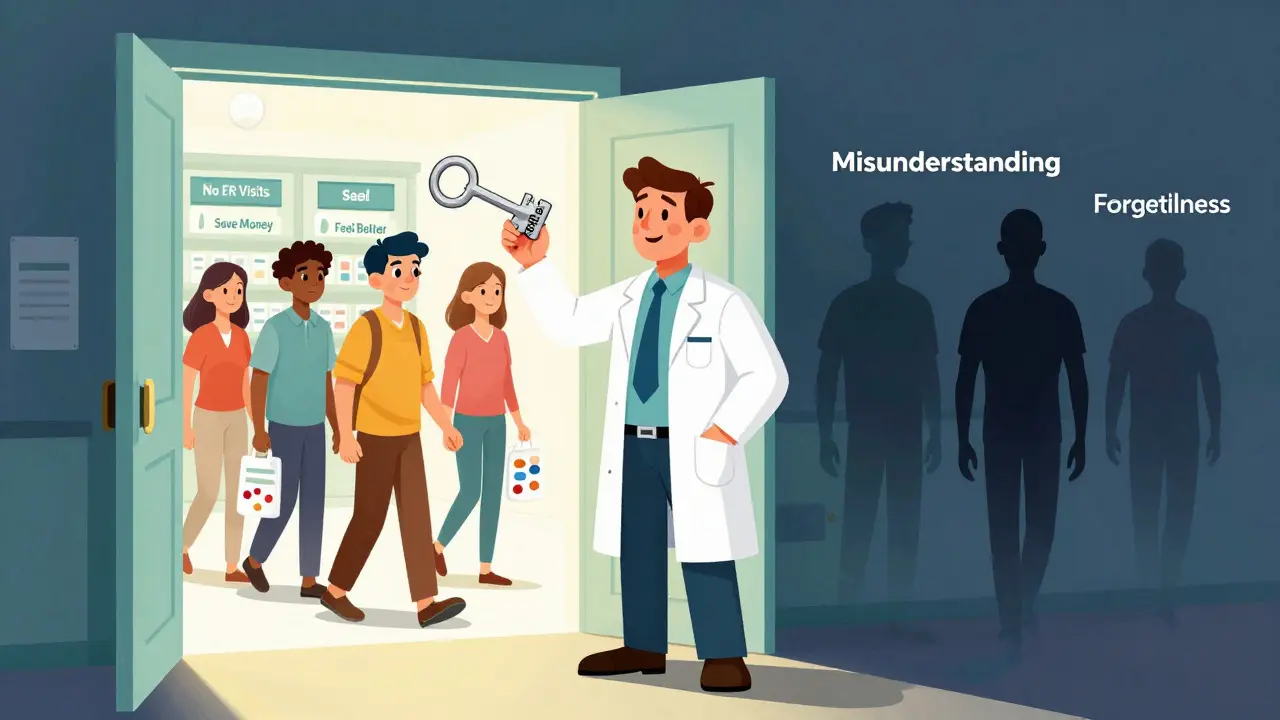 Pharmacist as a health hero unlocking safer medication outcomes with knowledge.