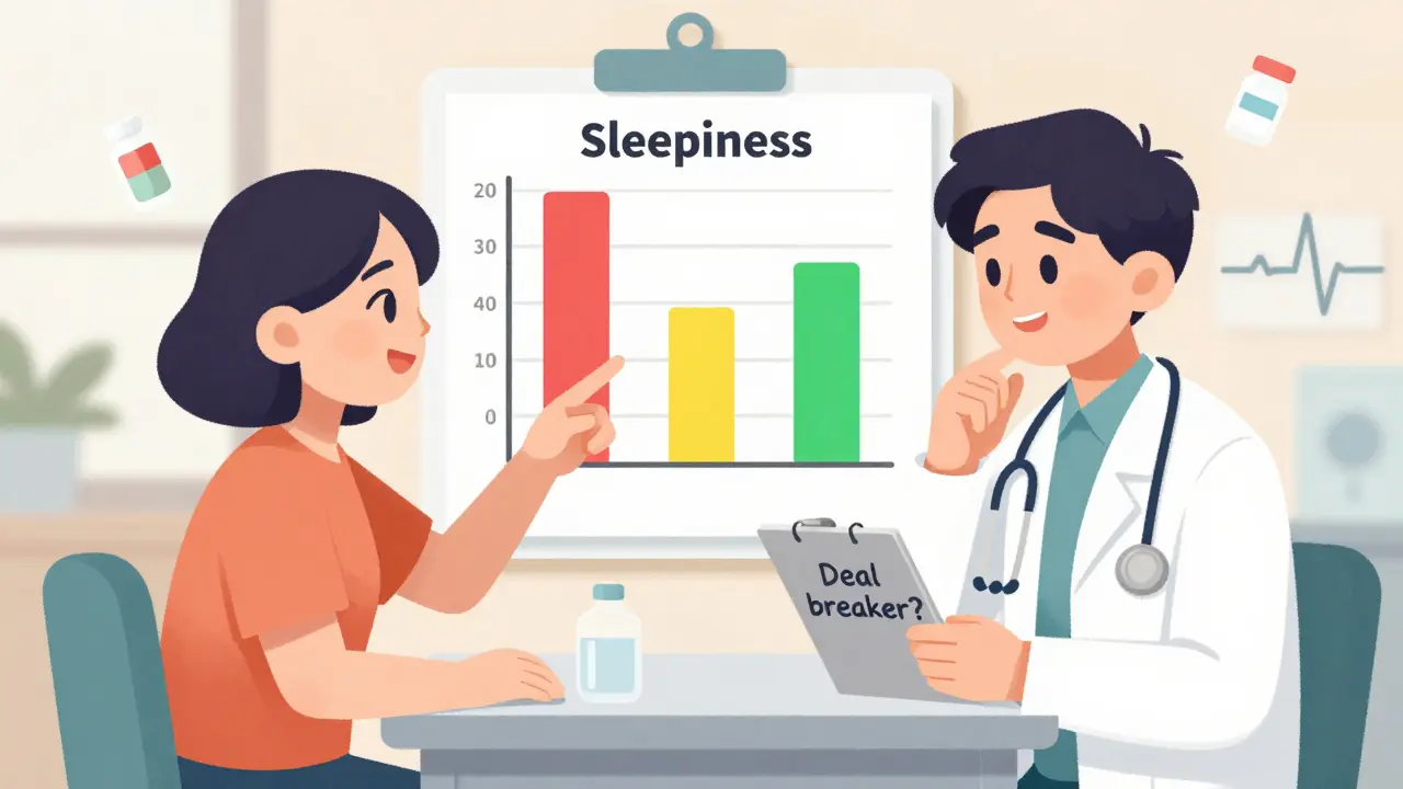 Shared Decision-Making Scripts for Side Effect Trade-Offs in Medication Choices