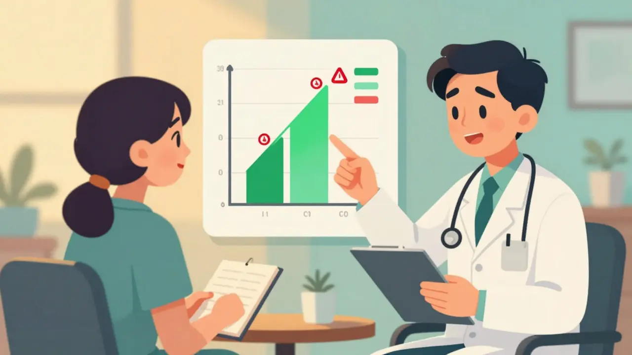 Doctor and patient discussing personalized cholesterol treatment