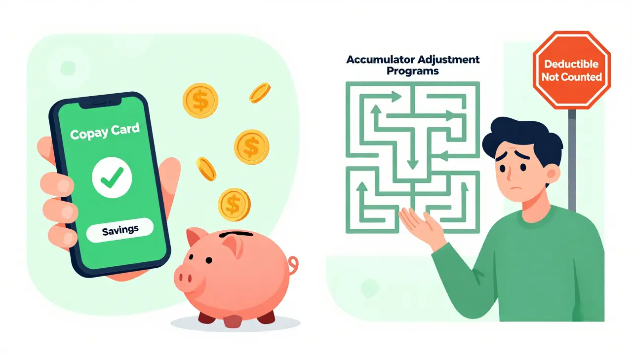 Comparison of copay card savings vs deductible traps